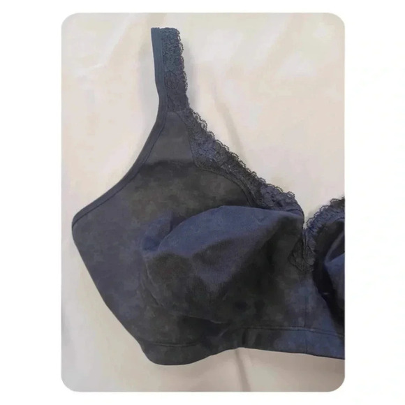 Delimira Wireless Comfort Plus Size Non Padded Full Cup Cotton Bra 48E - Picture 3 of 9